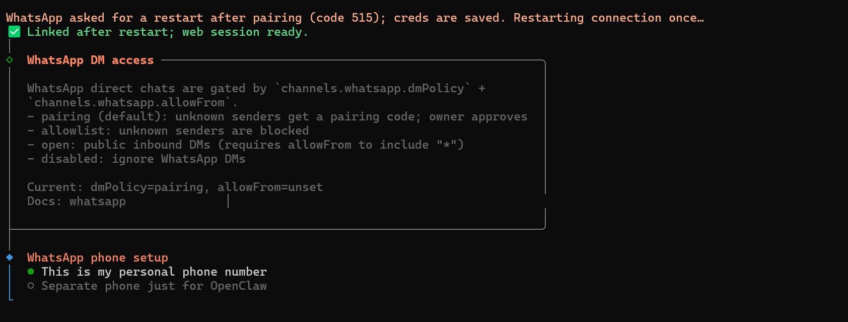 Start Linking with whatsapp